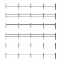 Faller 180432 Vaskerítés betonoszlopokkal