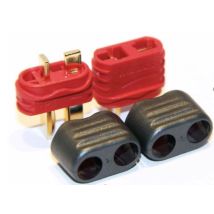 DEAN csatlakozó 1 pár fekete védőkupakkal