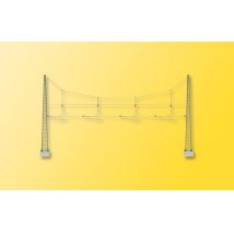 Viessmann 4163 Tart&oacute;oszlopok fesz&iacute;tett vezet&eacute;ktart&oacute;val, n&eacute;gyv&aacute;g&aacute;nyos