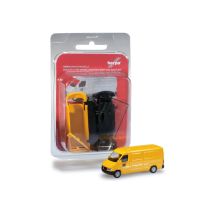 HERPA 012577 Mercedes-Benz Sprinter furgon, Post, összerakhatós Minikit