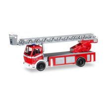 Herpa 092517 Tűzoltóautó, Mercedes-Benz Metz Drehleiter, DLK 23/12, Feuerwehr Bühl