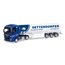 Herpa 307208 Nyerges vontató MAN TGX tartálykocsi, 'Dettendorfer"