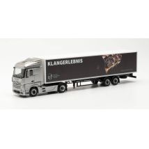Herpa 314398 Mercedes-Benz Actros nyerges vontató, Klangerlebnis félpótkocsival