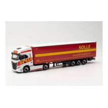 Herpa 315326 IVECO nyergesvontató, SOLLE félpótkocsival