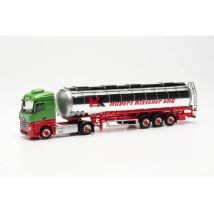 HERPA 315395 Mercedes-Benz Actros Stramspace tartálykocsi, Hubert Klaesener