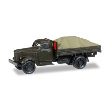 Herpa 745390 ZIL 150 teherautó, ponyvával fedett rakománnyal