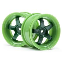 HPI 111090 Work Meister S1 Wheel Green (3Mm Offset/2Pcs)