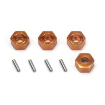 HPI 160896 Aluminium 7mm Hex Hub Set (Orange/4pcs)