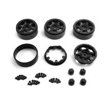 HPI 161114 CC-6 Beadlock Wheel 1.3in (Black/4pcs)