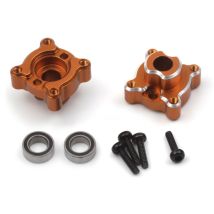 HPI 161154 Aluminum Rear Hub Set (Orange/2pcs)