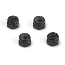 HPI 161188 Lock Nut M2.5 (Black/4pcs)