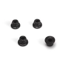HPI 161227 Flange Lock Nut M2.5 (Silver/4pcs)