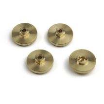 HPI 161235 7mm Hex Hub Weight Set +4mm (Brass/4pcs)