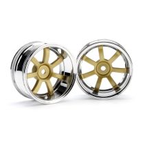 HPI 3321 RAYS GRAM LIGHTS 57S-PRO CHROME/GOLD (9mm OFFSET)