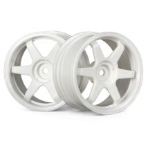 HPI 3840 Te37 Wheel 26mm White(3mm Offset)