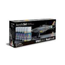 Italeri 444AP ACRYLIC SET 6db: R.A.F. / ROYAL NAVY II akril makett festék