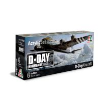 Italeri 445AP ACRYLIC SET 6db: D-DAY AIRCRAFT akril makett festék