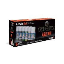 Italeri 446AP ACRYLIC SET 6db: WORLD OF TANKS akril makett festék