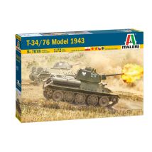 Italeri 7078S T-34/76 harckocsi Mod. 43  1:72