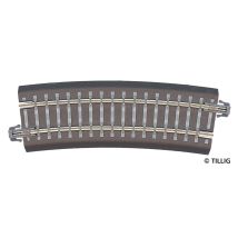 Tillig 83707 Ágyazatos íves sín R22 R353 15'