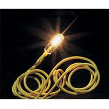 Izzó vezetékkel, fehér