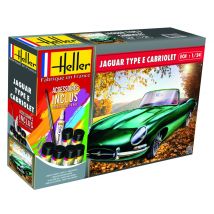 Heller 56719 Jaguar Type E Cabriolet kezdő szett 1:24