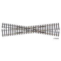 Tillig 85261 Vágányfonódott kereszteződés 232 mm H0/H0e (H0 bal, H0e jobb)