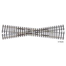 Tillig 85260 Vágányfonódott kereszteződés 232 mm H0/H0e (H0 jobb, H0e bal)
