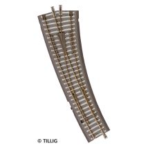 Tillig 83861 Ágyazatos íves váltó 15' jobb