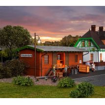 Kibri 39459 Tehervonati állomás raktár, Burg-Spreewald