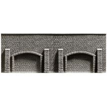 Noch 58058 Kőfal (támfal) árkáddal, 33,4 x 12,5 cm