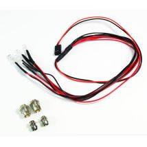 ABSIMA LED szett fehér/piros alu tartóval