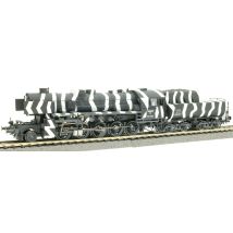 Liliput 131524 Gőzmozdony BR 52 3109, DRB II, téli álcázófestéssel