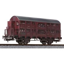 Liliput 235116 Állatszállító kocsi fékházzal Vr23, antikolt, DB III