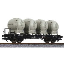 Liliput 235130 Konténerszállító kocsi LBs 584, Edzkr 571 konténerekkel (Haus zu haus), DB IV