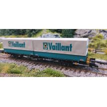 Liliput 235223 Konténerszállító kocsi, Lgjs 571.1, 'Vaillant', DB IV