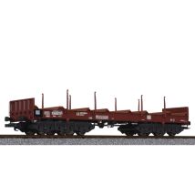 Liliput 235763 Nehézteher-szállító Sahmms 711, magasított homlokfallal és rakoncákkal, DB IV-V