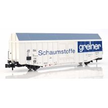 Liliput 265808 Nagy rakterű zárt teherkocsi, Hbks, Schaumstoffe Greiner, DB IV