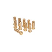 5mm aranyozott Works Team csatlakozó -10db