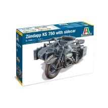 7406S ITALERI Zundapp KS 750 oldalkocsival 1:9