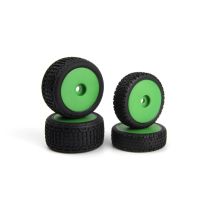 MAVERICK MV150842 Microbe Buggy Wheel/Tyre Set (Green/Front/Rear)