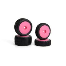 MAVERICK MV150868 Sideline Buggy Wheel/Tire Set (Pink/Front/Rear)