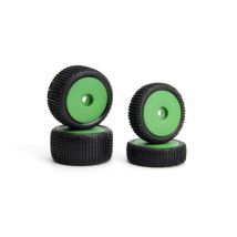 MAVERICK MV150869 Sideline Buggy Wheel/Tire Set (Green/Front/Rear)