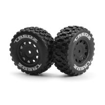 MAVERICK MV151224 Assembled Wheel & Tyre Set (Black/2pcs)