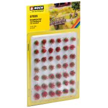 Noch 07035 Fűcsomók, virágzó fű (virág), piros, 6 mm, 42 db
