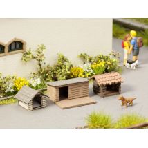 Noch 14364 Lézervágott kutyaházak, 3 db