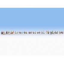 Noch 16050 'Utasok', láb nélküli figurák, 30 db