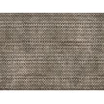 Noch 56691 3D-s dekorlap, tetőcserép/zsindely, hódfarkú, szürke, 250 x 125 x 0,5 mm