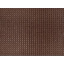 NOCH 60351 3D-s dekorlap, tetőcserép, sötétvörös, 28 x 10 cm