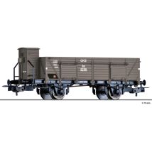 Tillig 76727 Nyitott teherkocsi fékházzal Om, Graz-Köflcher-Bahn GKB III